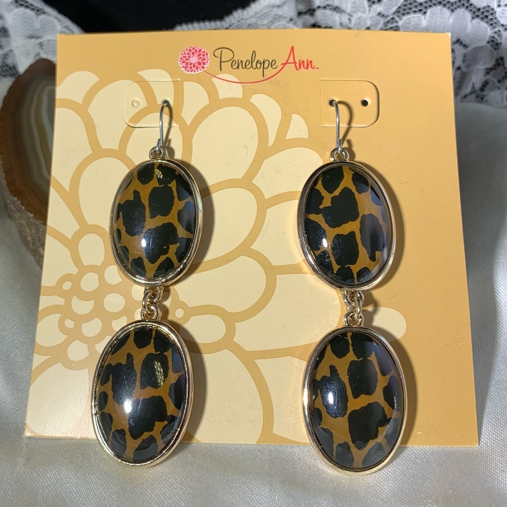 Penelope Ann Leopard Print Earrings